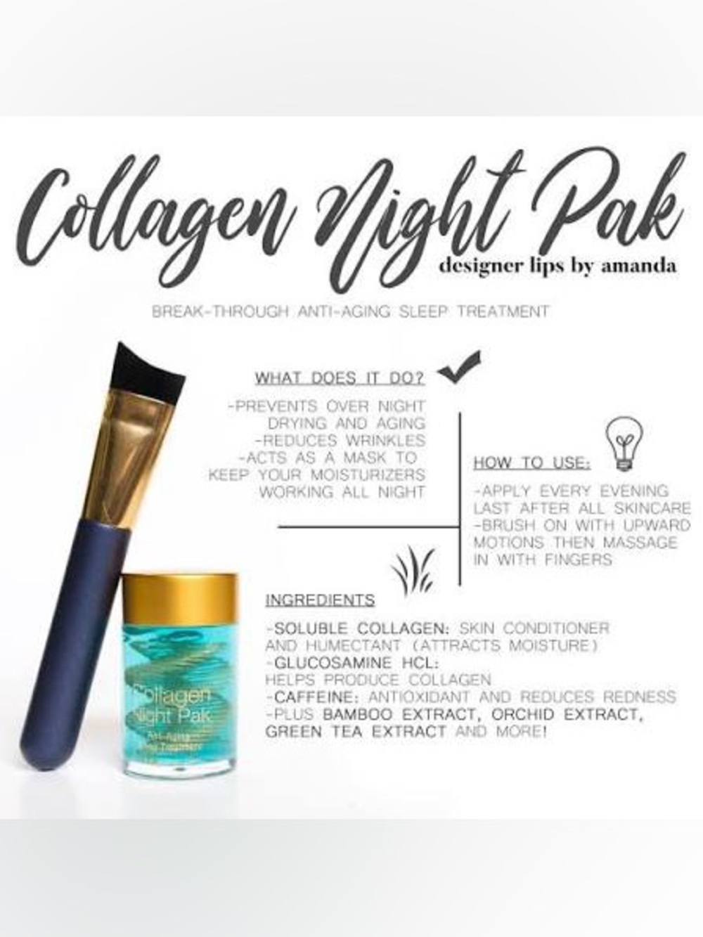 SeneGence Collagen Night Pak - BRAND NEW - Picture 4 of 10